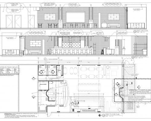 Brik Restaurant Bacon Lane Architect LLC architectural plan1